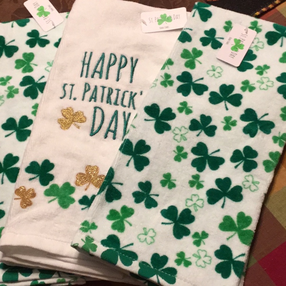 SOLD ST. Patrick’s Day Hand Towels